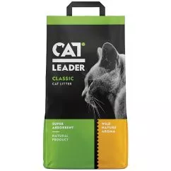Супер-впитывающий наполнитель Кэт Лидер (CAT LEADER) из WILD NATURE в кошачий туалет, 5 кг (801328)