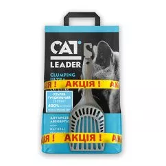 Ультра-комкующийся наповнювач Cat Leader УЛЬТРАКОМПАКТ в котячий туалет 5кг + лопатка Moderna Хенді в подарунок, 5 кг (801380+AI44330_АКЦИЯ)