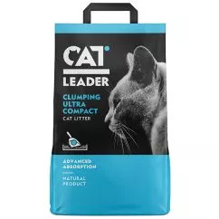 Ультра-комкующийся наполнитель Кэт Лидер (CAT LEADER) в кошачий туалет, 5 кг (801380)