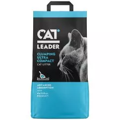 Ультра-комкующийся наполнитель Кэт Лидер (CAT LEADER) в кошачий туалет, 10 кг (801410)