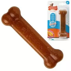 Жувальна іграшка Nylabone Puppy Chew Bone НІЛАБОН БОУН кістка для цуценят, смак курки , M, для цуценят до 16 кг, Курка, 13,3x4,4x2,5 см (80322)