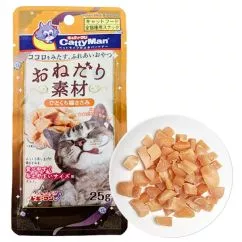 Лакомство CattyMan КУРИЦА (Chicken Meat) кусочки филе для кошек 0,025 кг (82200)