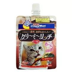 Лакомство CattyMan Сливочное пюре с лососем (Creamy Salmon) жидкие для кошек, 0.07 кг (82204)