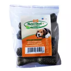 Ласощі Nylabone NUTRI DENT CHICKEN MEDIUM для чищення зубів для собак до 16 кг, смак курки , 4 шт/уп (830001R)