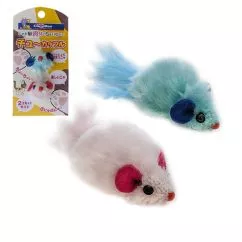 Іграшка CattyMan Mouse Toys КЕТТИМЕН ПЛЮШОВІ МИШКИ для котів, набір 2шт. (84213)
