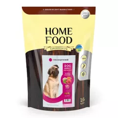 Сухой корм Home Food Dog Adult Mini/Medium гипоаллергенный "Телятина с овощами" 1,6кг (1057016)