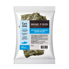 Ласощі Home Food For Dog and CAT Брусочки із сушеної шкіри тріски 0,04 кг (1028004)