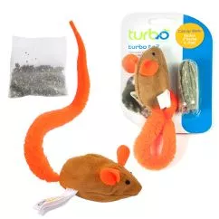 Игрушка Coastal Turbo Catnip Mouse мышка с кошачьей мятой для кошек (88326_NCLCAT)