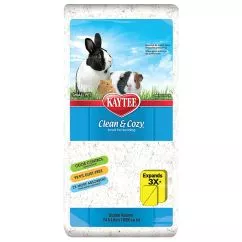 Подстилка Kaytee КЛИН&КОЗИ (Clean&Cozy) White из целлюлозы для грызунов, белый, упаковка 8,2 л увеличивается в объеме до 24,6 л (946269)