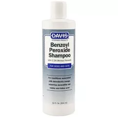 Шампунь Davis Benzoyl Peroxide Shampoo ДЕВІС 2,5% БЕНЗОЇЛ ПЕРОКСИД для собак та котів з демодекозом та , 0.355 л (BPS12)