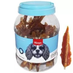 Ласощі Wanpy ФІЛЕ КУРИЦІ РУЛЕТ (Chicken insert Rawhide) для собак , 0.85 кг (CD-02H-Банка)
