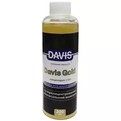 Шампунь Davis Gold Shampoo Девіс Голд суперконцентрований для собак і котів , 0.2 л (DGSR200)