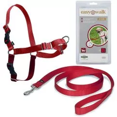 Антирывок шлейка Premier ЛЕГКАЯ ПРОГУЛКА (Easy Walk) для собак , L , Красный (EW_H_L_RD_17)