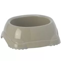 Миска Moderna СМАРТІ пластикова для собак та котів №1, Теплий сірий d-12 см, 0.35 л (H101330)
