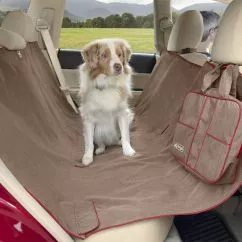 Накидка Kurgo Heather Hammock КУРГО ХІЗЕР ГАМАК на заднє сидіння автомобіля для собак, Світло-коричневий, 140х142 см (K01597)
