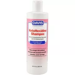 Шампунь Davis KetoHexidine Shampoo ДЕВІС КЕТОГЕКСИДИН з 2% хлоргексидином та 1% кетоконазолом для собак , 0.355 л (KHS12)