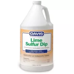 Засіб Davis Lime Sulfur Dip Девіс ЛАЙМ СУЛЬФУР антимікробний та антипаразитарний для собак та котів , 3.8 л (LSDG)