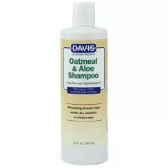 Шампунь Davis Oatmeal & Aloe Shampoo Девіс овсяна мука з алое гіпоалергенний для собак і котів, ко , 0.355 л (OAS12)