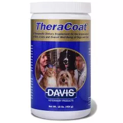 Дієтична добавка Davis TheraCoat ДЕВІС ТЕРАКОУТ для вовни собак та котів , 0.454 кг (TC)
