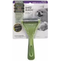 Инструмент Safari Shed Magic NEW для линяющей шерсти собак, MEDIUM 9,3х16 см (W6126_NEW)