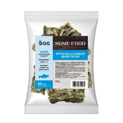 Лакомство Home Food For Dog Брусочки из сушеной шкурки трески 80г (1038008)