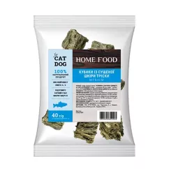 Ласощі Home Food For Dog and CAT Кубики із сушеної шкіри тріски Medium 0,04 кг (1029004)