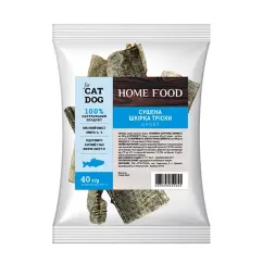 Ласощі Home Food For Dog and CAT Сушена шкурка тріски Short 0,04 кг (1031004)