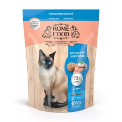 Сухий корм Home Food Cat Adult «Морський коктейль» для стерилізованих 0,4кг (3068004)