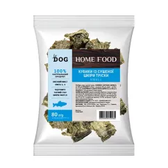 Лакомство Home Food For Dog Кубики из сушеной шкурки трески Small 80г (1034008)