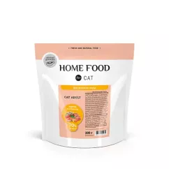 Сухой корм Home Food Cat Adult для больших пород «Индюшка и креветка» 0,2кг (3078002)