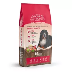 Сухий корм Home Food для дорослих собак великих порід «М'ясне асорті» 10кг (1069100)