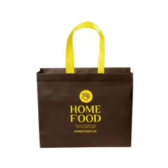 Брендированная эко-сумка Home Food коричневая 85х320х120 мм (0000013)