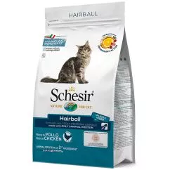Сухой корм Schesir Cat Hairball ШЕЗИР ДЛЯ ВЫВОДЫ ШЕРСТИ монопротеиновый для кошек с , 1.5 кг (ШКВВШ1.5)