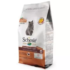 Сухий корм Schesir Cat Sterilized & Light ШЕЗИР СТЕРИЛІЗОВАНІ ЛАЙТ курка монопротеїновий , 10 кг (ШКВСК10)