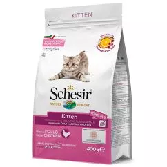 Сухий корм Schesir Cat Kitten ШЕЗИР Кошеня Курка монопротеїновий для кошенят , 0.4 кг (ШККК0.4)