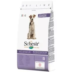Сухой корм Schesir Dog Medium Mature ШЕЗИР летних средних курок монопротеиновый для собак, 3 кг (ШСПСК3)
