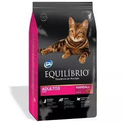Сухий корм Equilibrio Cat ДЛЯ ВИВЕДЕННЯ ШЕРСТІ суперпреміум для котів , 0,5кг Пакунок (ЭКВВШ0.5)