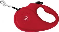Поводок-рулетка Collar для собак, размер M, 25 кг, 5 м, лента красный (81253)
