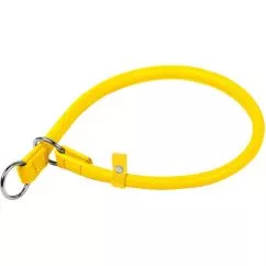 Нашийник-зашморг ривковий Collar WAUDOG GLAMOUR (діаметр 10мм, довжина 50 см) жовтий (75418)