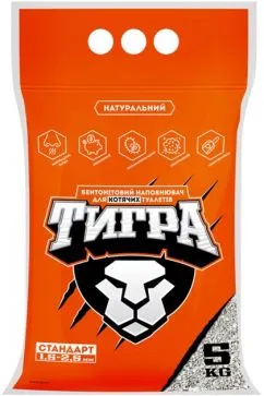 Наполнитель для кошачьих туалетов Тигра 5 кг, оранжевый (5201)