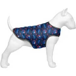 Курточка-накидка для собак WAUDOG Clothes, малюнок "Бетмен червоно-блакитний", L, А 41 см, B 58-70 см, З 42-52 см (505-4003)