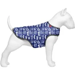 Курточка-накидка для собак WAUDOG Clothes, малюнок "Бетмен біло-блакитний", L, А 41 см, B 58-70 см, З 42-52 см (505-4001)