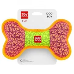 Игрушка для собак WAUDOG Fun, "Кость", 20 x 12 см розовый (62087)