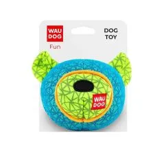 Іграшка для собак WAUDOG Fun, "Ведмедик", 12 x 11см блакитний (62052)