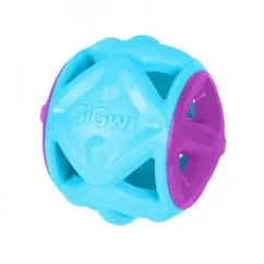 Мяч GiGwi Basic, голубой, резина, 9 см (2348)