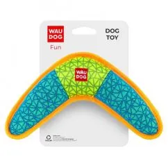 Игрушка для собак WAUDOG Fun, "Бумеранг", 24 x 14 см голубой (62072)