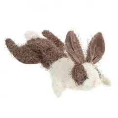 Заєць, шкурка з пищалкою GiGwi Plush, текстиль, 47 см (75353)