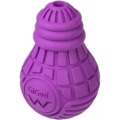 Лампочка гумова GiGwi Bulb Rubber, гума, L, фіолетова (2338)