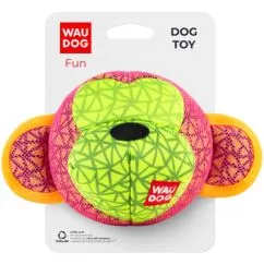 Іграшка для собак WAUDOG Fun, "Мавпа", 16 x 10 см рожевий (62037)