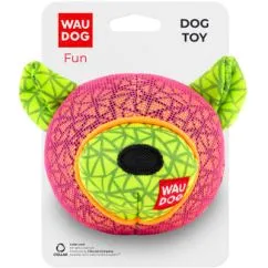 Іграшка для собак WAUDOG Fun, "Ведмедик", 12 x 11см рожевий (62057)